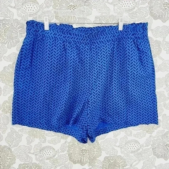 Banana Republic Linen Blend Printed Shorts Women's XL - Picture 1 of 7